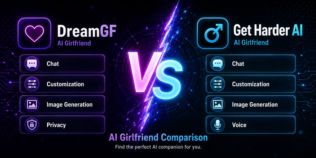 DreamGF vs Get Harder AI: Which AI Girlfriend Platform Is Better?