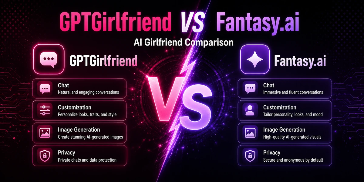 GPTGirlfriend vs Fantasy.ai: Which AI Girlfriend Platform Is Better?