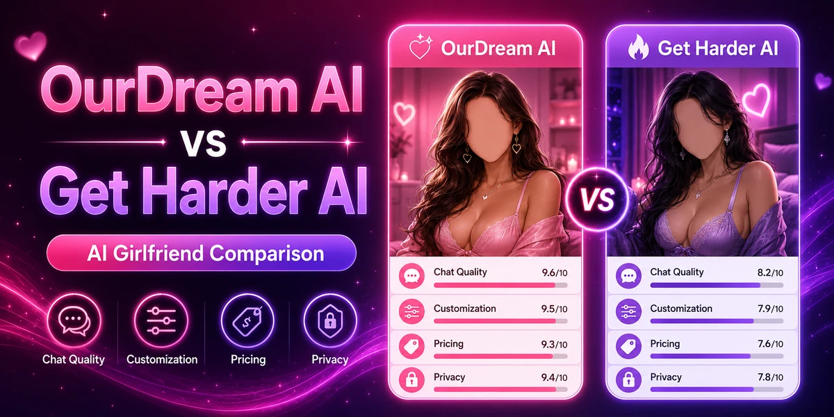 OurDream AI vs Get Harder AI: Which AI Girlfriend Platform Is Better?