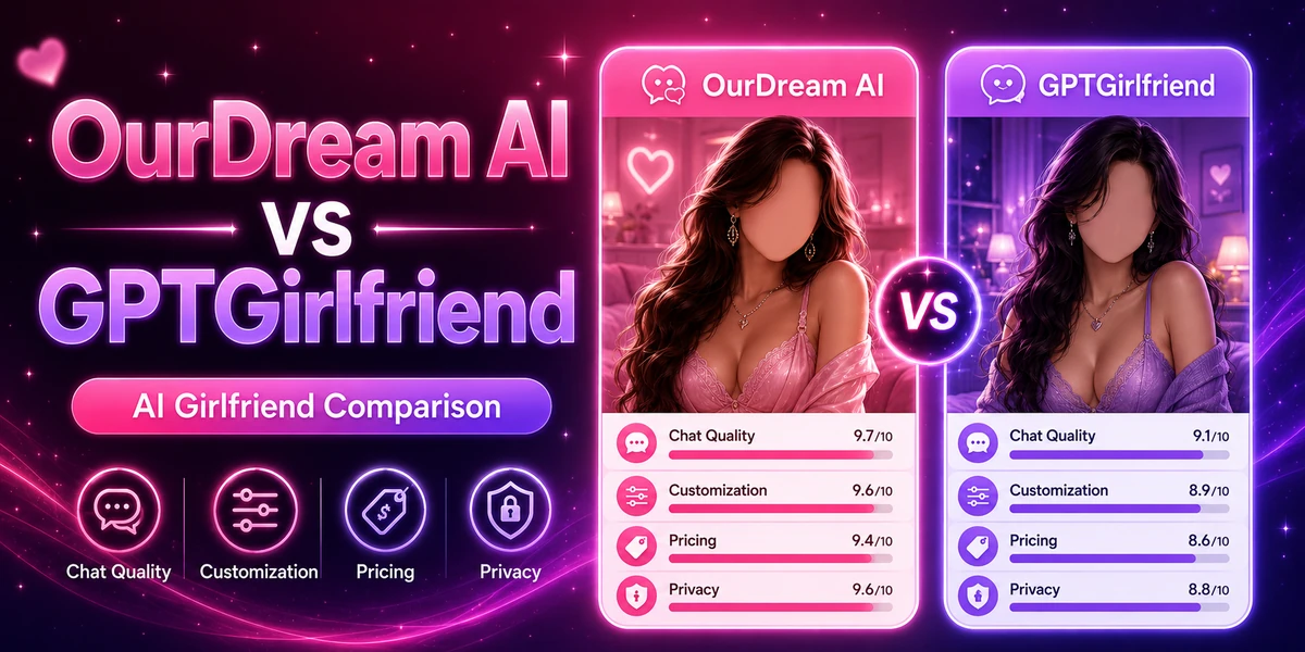 OurDream AI vs GPTGirlfriend: Which AI Girlfriend Platform Is Better?